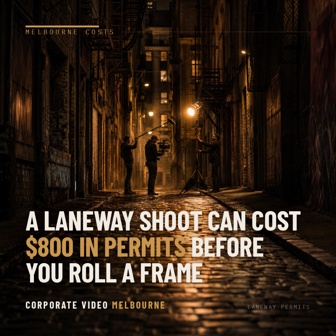 A laneway shoot can cost $800 in permits before you roll a frame