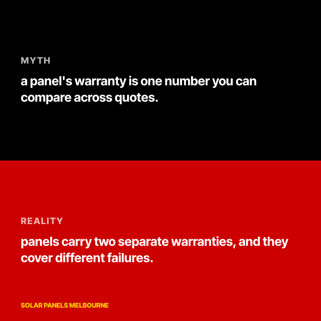 One warranty number on the brochure. Two warranties in the fine print.